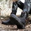 Men Tactical Boots Fashion High-Top Training Boots Outdoor Non-Slip Men Hiking Boots Desert Ankle Boot Lace-up Work Safety Shoes