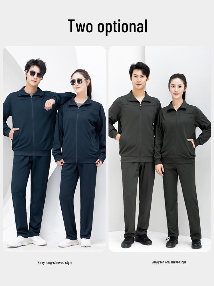 Women's Lightweight Quick-Dry Long Sleeve Sport & Workwear Set for Spring, Autumn, and Winter