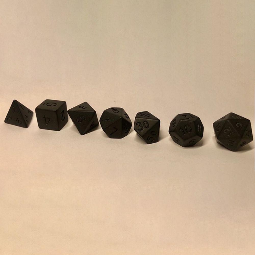 Party Game Toys Personality Black RPG Dice Set Educational Toy Polyhedral Dice Number Dices Kit
