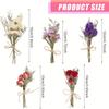 10Pack Dried Flowers with Stem for Vase Wildflower Decor Crafts Bouquets Artificial Floral Arrangement for Vase DIY Wedding Decor