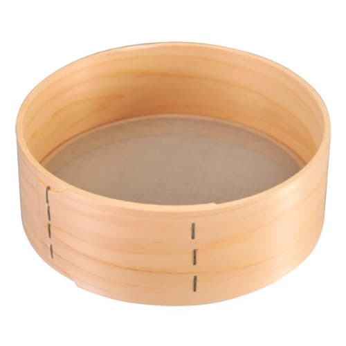 

Wooden frame, stainless steel lining, 8-inch buckwheat flour sieve, fine mesh (60 mesh)