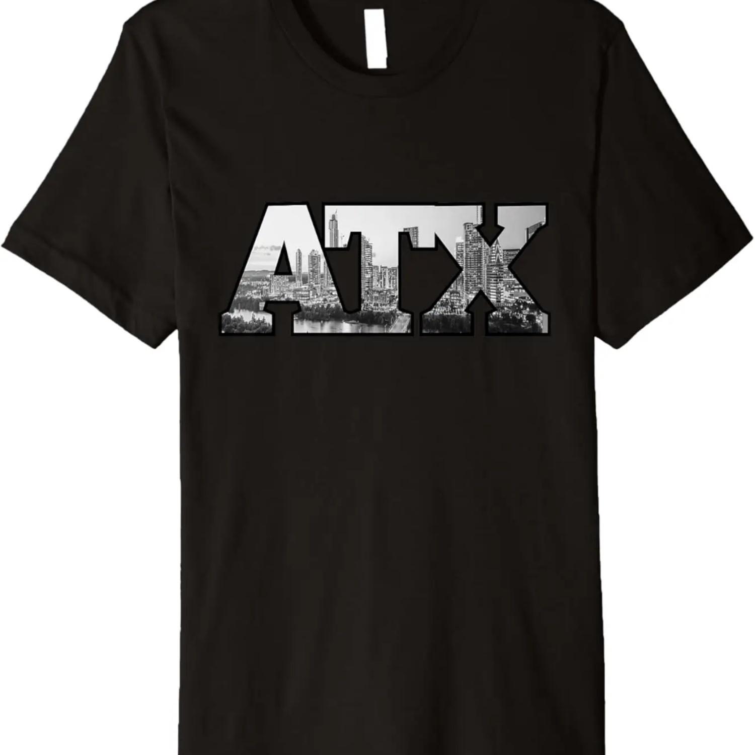 ATX Austin City Skyline of Austin, Texas Premium T-Shirt S