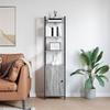 Bookshelf 6 Tiers 40 x 24 x 161 cm Engineered Wood Sonoma Grey