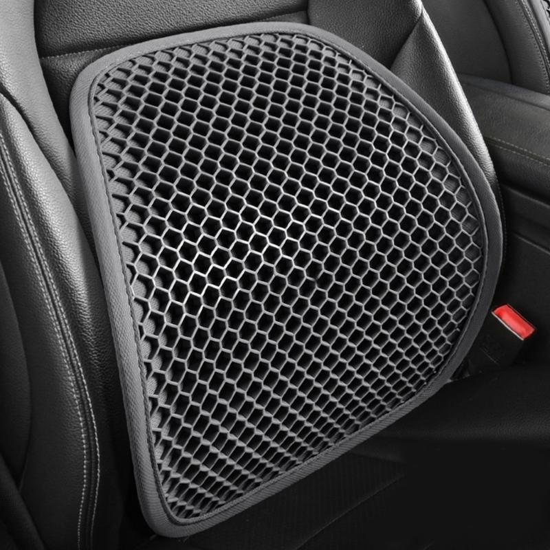 Ventilated Breathable Ice Cooling Car Seat Pad With Mesh And Spinal Support For Hot Weather Comfort Extended Driving
