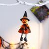 Halloween Hanging Decoration Pumpkin Ghost Witch Black Cat Plush Dolls Tree Ornaments for Indoor Outdoor Home Yard Porch Tree Decor