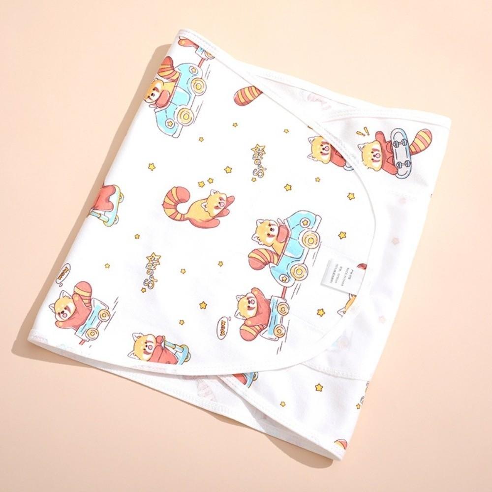 Bawełniany kocyk do otulania dla niemowląt zapobiegający odruchowi Moro, otulacz dla noworodka, miękki śpiworek dla niemowlaka