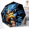 1 Stück Goku Super Saiyan Blau Automatisches Auf- und Zuklappbares Regenschirm, Winddichte 8-Rippen-Konstruktion, Leichter Reise-Regenschirm für Damen/Herren,a0902066