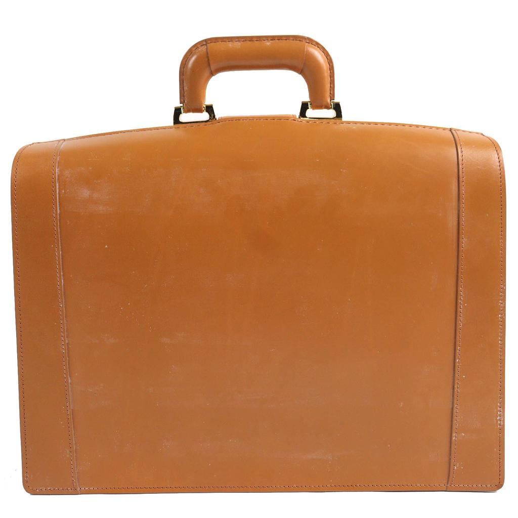 CIMABUE Business bag Alexander Dulles Bag Bridle leather Camel leather Used