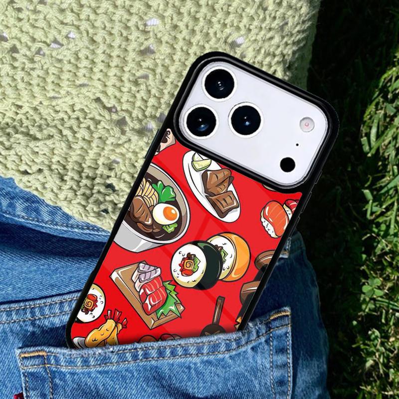 Japanese Food Ramen Phone Case For iPhone 17 AIR 16 Pro Max 15 14 Pro 11 12 13 Shockproof Silicone Cover