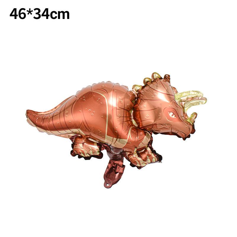 Cartoon Animal Tyrannosaurus Rex Dinosaur Balloon Children'S Cartoon Q Version Birthday Forest Theme Party Decoration