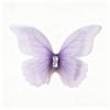 50Pcs Double-layer Chiffon Butterfly Embroidered Patches  Bridal Hair Accessories