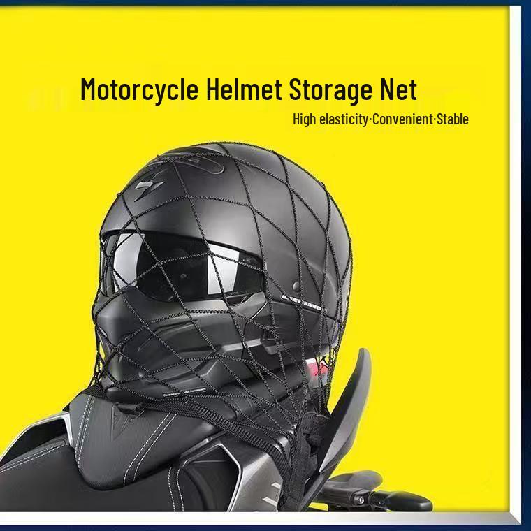 Adjustable Elastic Storage Net for Motorcycle Trunks