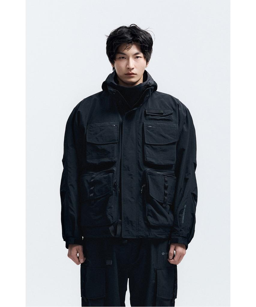 Kolon Sport Wm Men'S Taslan Out-Pocket Jacket 8Gjjs26101Blk
