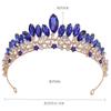 DIEZI Fashion New Luxury Crystal Tiara Crowns For Women Wedding Party Elegant Bridal Bride Rhinestone Crown Necklace Earrings