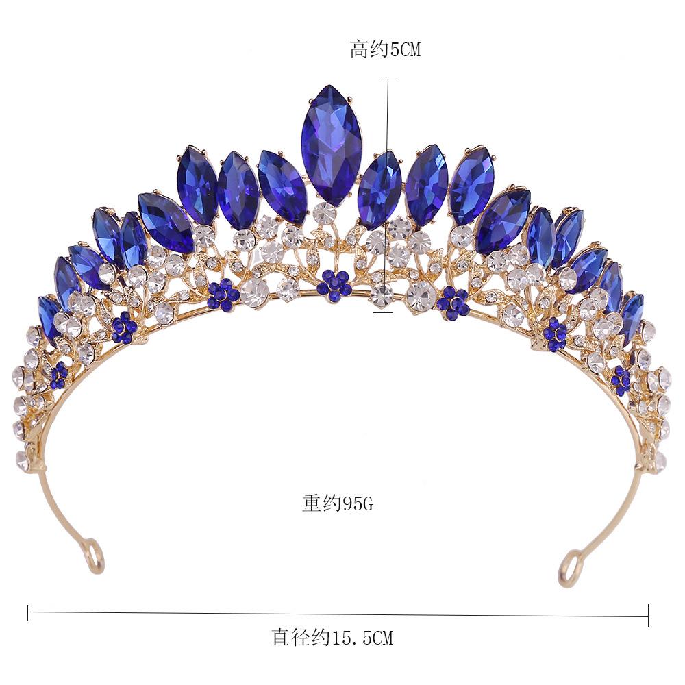 DIEZI Fashion New Luxury Crystal Tiara Crowns For Women Wedding Party Elegant Bridal Bride Rhinestone Crown Necklace Earrings