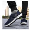 Chaussures décontractées respirantes en maille pour hommes, chaussures simples à velcro
