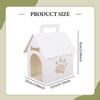 12 Decorative Doghouse Shaped Gift Boxes with Handle, Ideal for Gifts And Graduations.