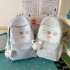 Schoolbag Cute Cartoon Printed Schoolbag Junior High School Girls High Value Ins Niche Plaid Large Capacity Campus Backpack