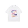 Übergroßes T-Shirt Schwarz Jungkook Suga V Jimin Jin Rm J Hope Kpop Bandmitglieder Namen und Herzen Print Lässige Streetwear für Frauen Unisex Mode Oberteil