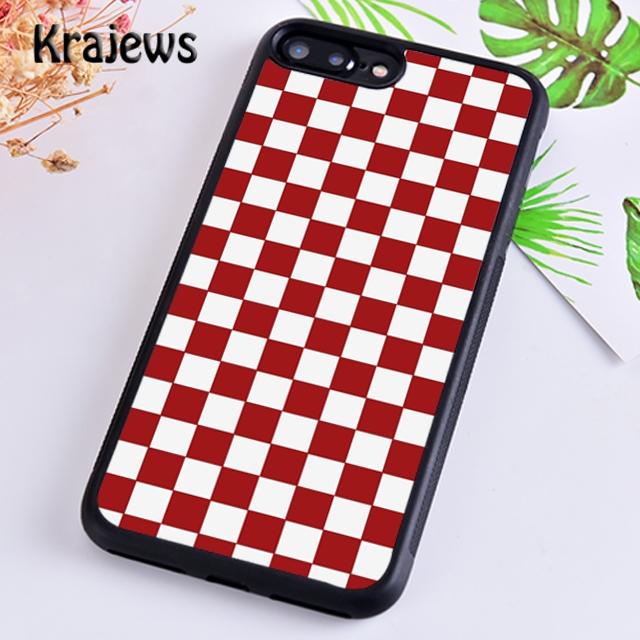 Checkerboard Plaid Checkered Phone Case Cover For iPhone 17 Air 16 15 14 Plus 12 13 Pro Max Coque Shell Fundas