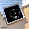 Handmade Floral Pearl Bracelet Women With Freshwater 18K Gold Plated Alloy Sweet Elegant Jewelry Accessory
