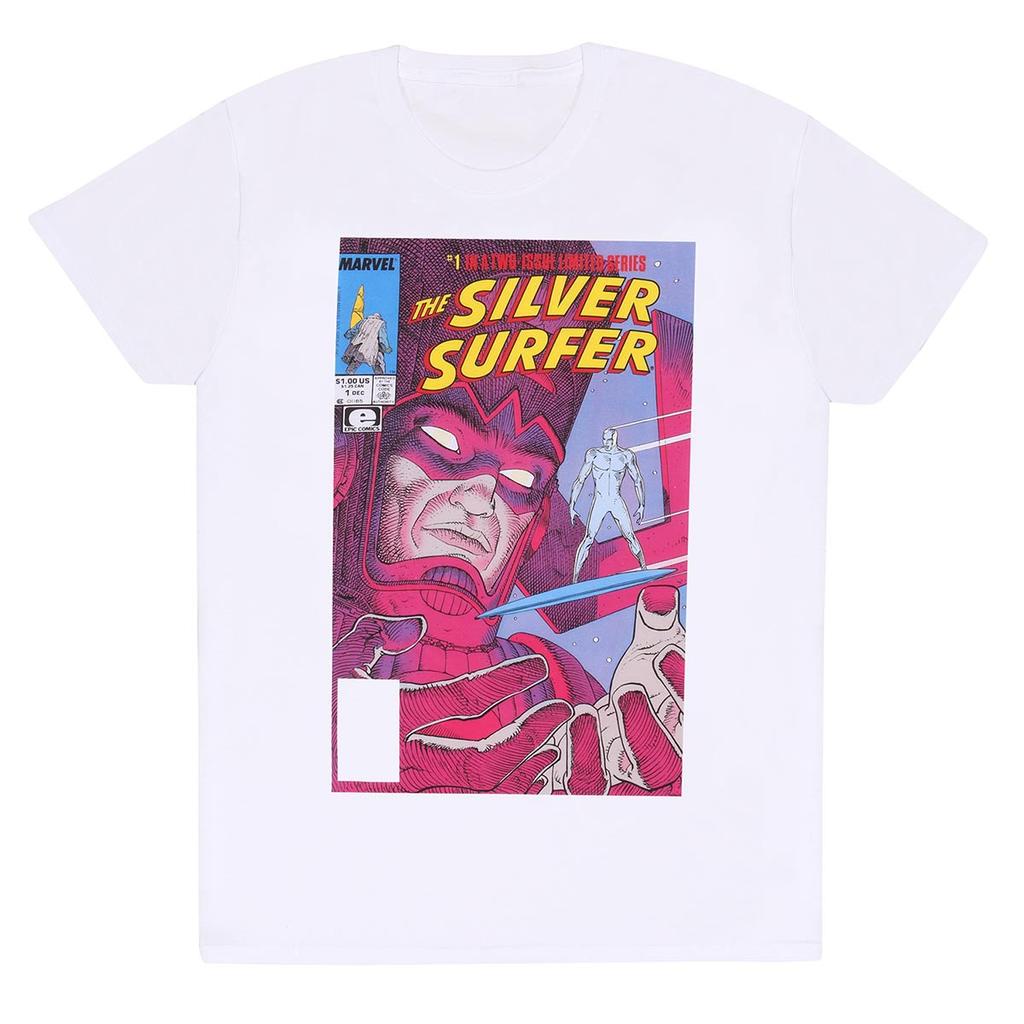 Marvel Unisex Adult Silver Surfer Comic T-Shirt