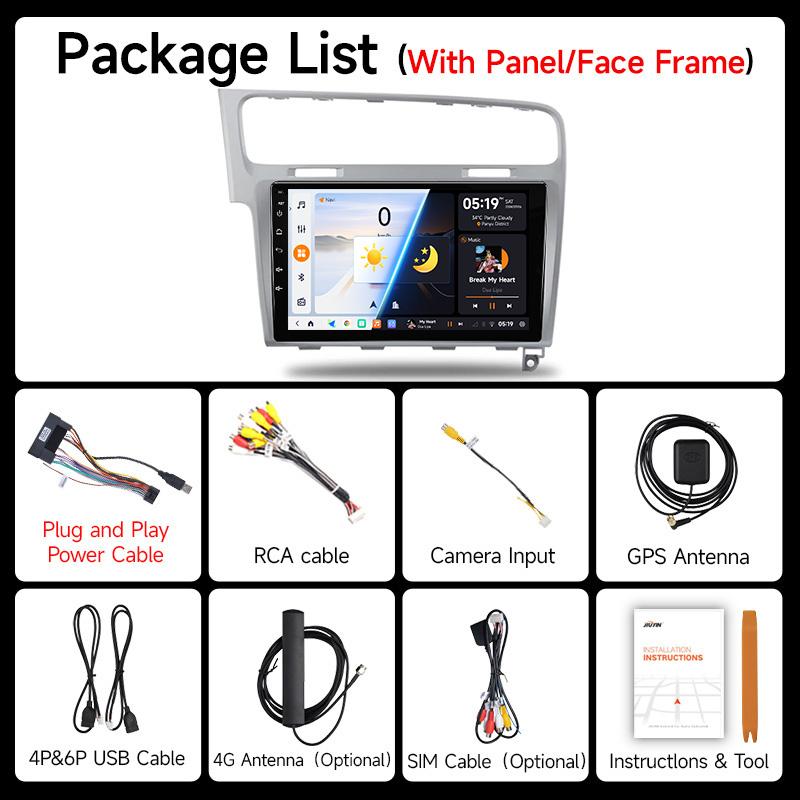 JIUYIN Car Radio Multimedia Player For Volkswagen VW Golf 7 MK7 GTI 2013-2017 Android GPS Navigation Stereo Head Unit Carplay