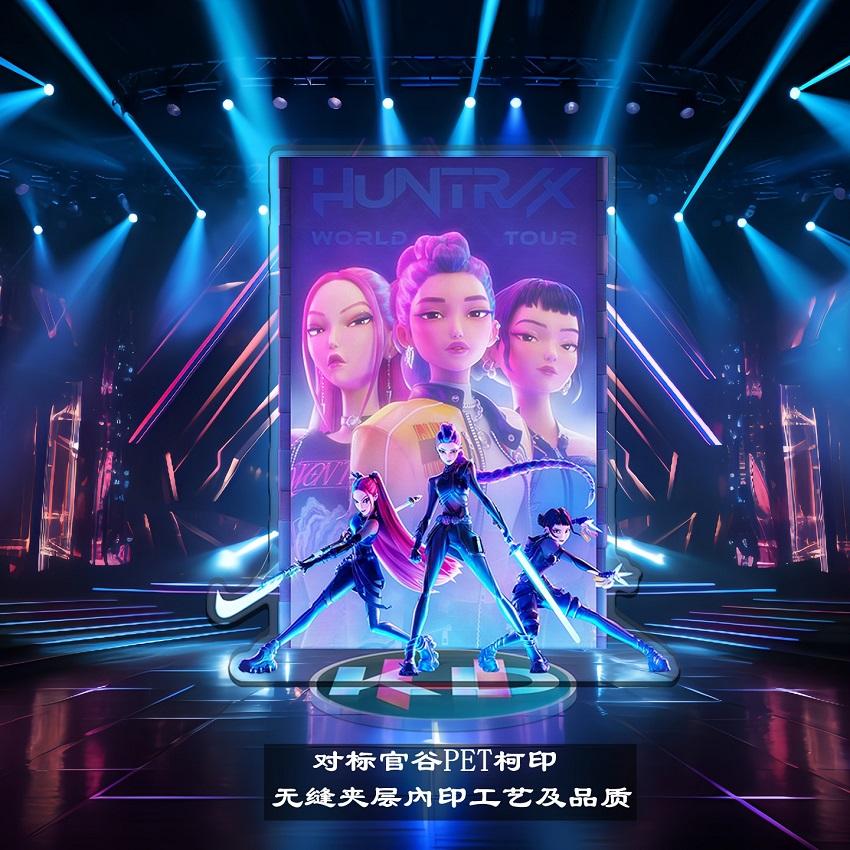 KPop Dämonenjäger Stehendes Ornament Acryl Superstar Schreibtischständer Dekoration Anime Figuren Handwerk Kreative Geschenke für Fan Liebhaber