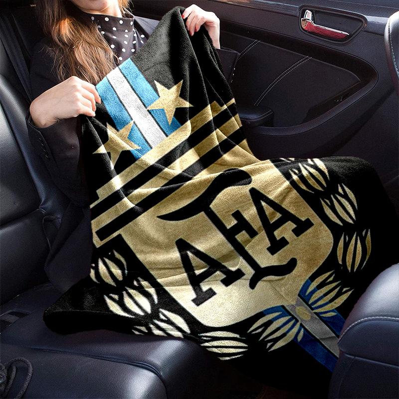 1PC Football pattern blanket, all season lightweight home office outdoor nap multifunctional blanket