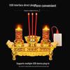 Dual-Use LED Incense & Candle Holder for Ancestor Worship (Battery-Free)