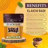 BrijBooti Elaichi Badi - Big Cardamom - Black Cardamom Whole - Kali Elaichi 100 Gr | FSSAI, GMP, ISO Certified