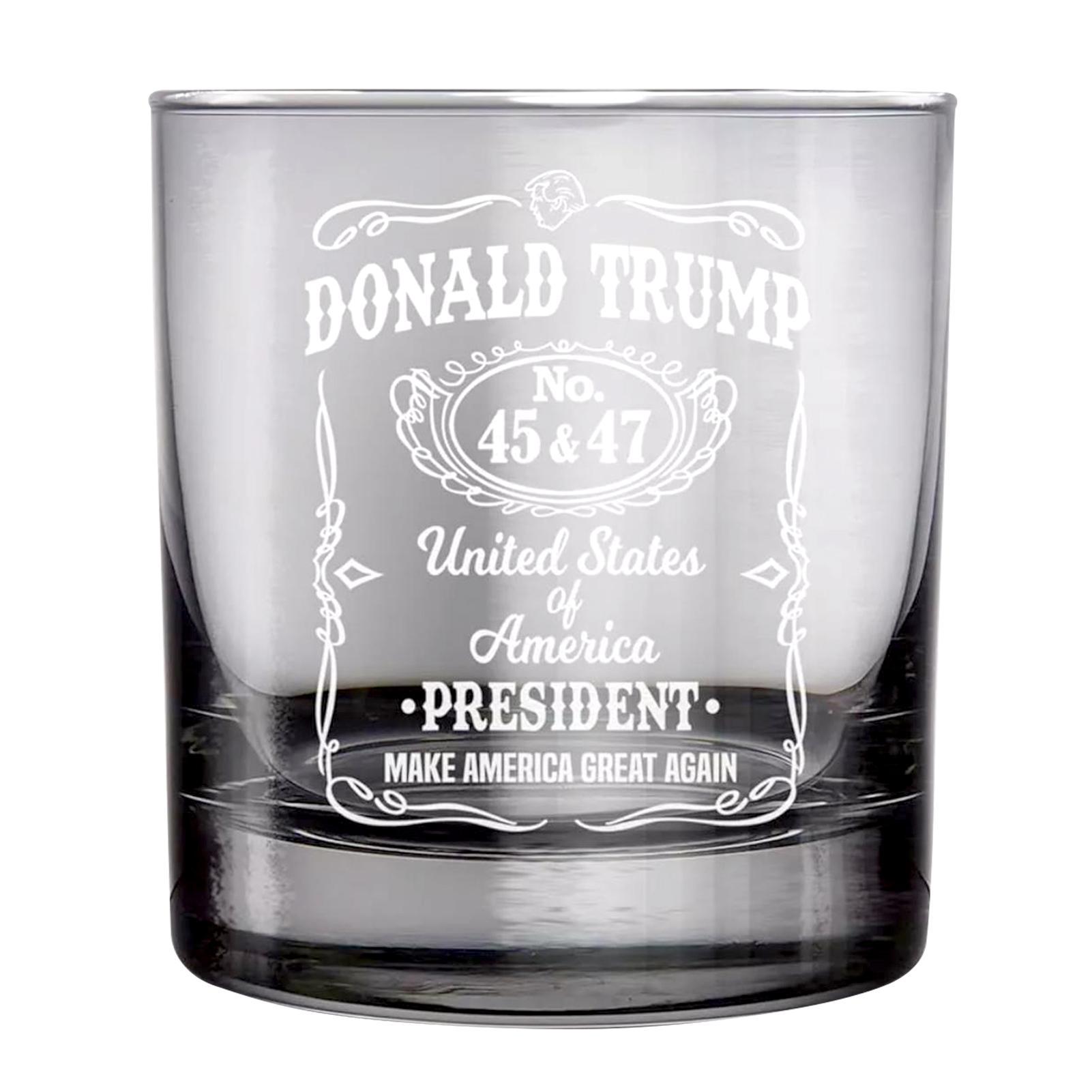 

Бокал для виски Дональда Трампа Президент Трампа Гравированный лазером бокал для виски Подарок для сторонников Трампа