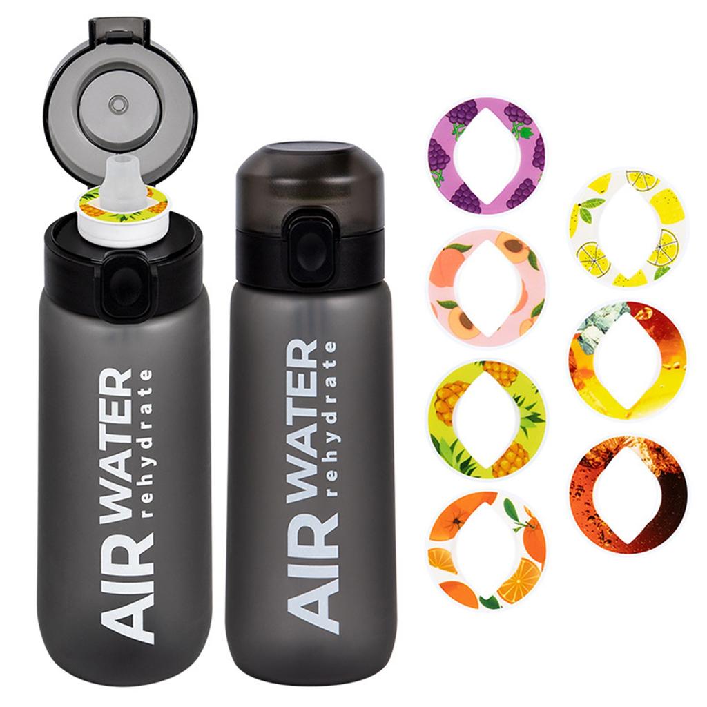Tasting Fruit Water Bottle, 0 Sugar And 0 Calorie, Suction Cup, Multiple Rings