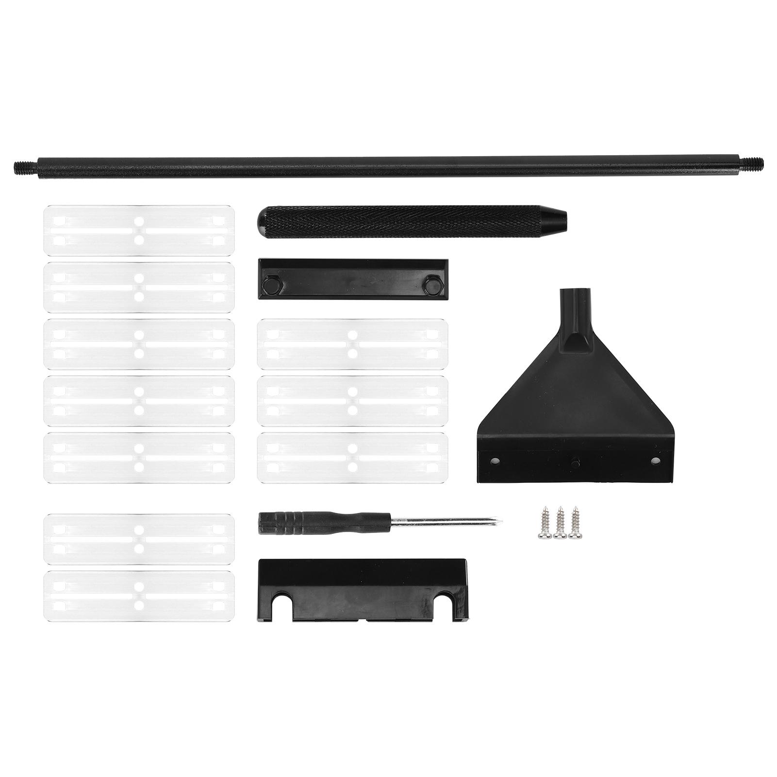 

Aquarium Algae Scraper Aluminum Alloy Glass Fish Tank Algae Cleaner with Detachable Pole40cm with 10 Blades