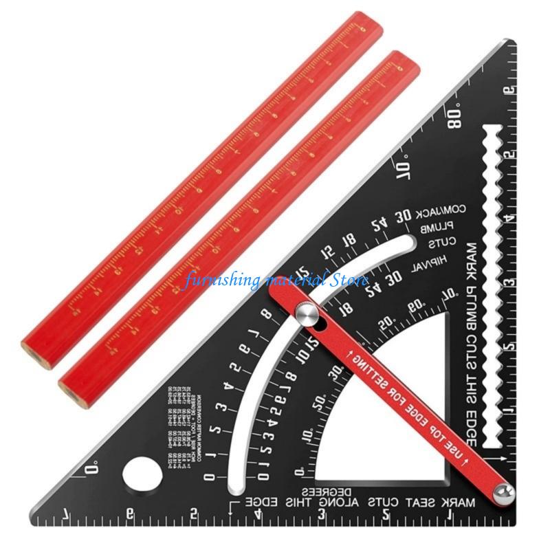 Y5GD Woodworking Tool Rafter Framing Square 7inch Layout Tool Combination Square