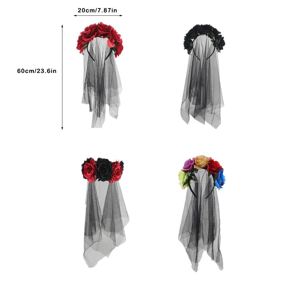 Hallowen Headdress Ladies Girls Stage Performace Parts Decortive Role Player Props Elements Hair Accessories Supplies