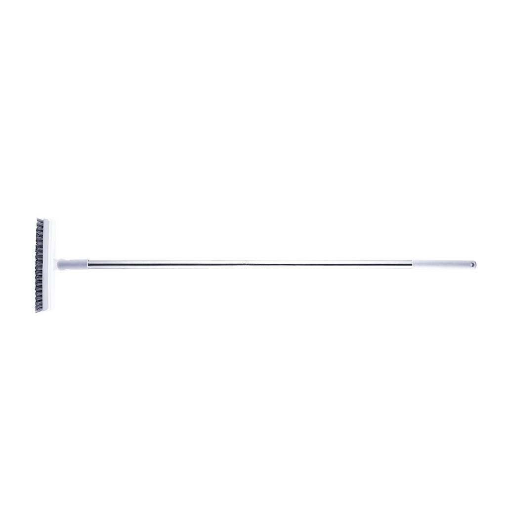 Floor Scrub Brush Professional Efficient V Shaped Corner Brush Grout Brush with   Handle for Showers Bathroom Kitchen
