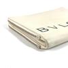 Bvlgari Fragment Logo Double Zipper Pouch Bag Clutch Bag Leather White/Black