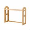 Desktop Bookshelf Minimalist Design Bamboo Desk Shelf Easy