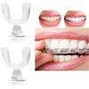 2Pcs Silicone Night Mouth Guard Tooth Care Removable Gingiva Guard Teeth Whitening Dental Mouthguard Thermoforming Mouth Trays