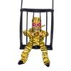 Halloween Animated Glowing Screaming Prisoner Skull In Cage Decor Haunted House Bar Escape Room Party