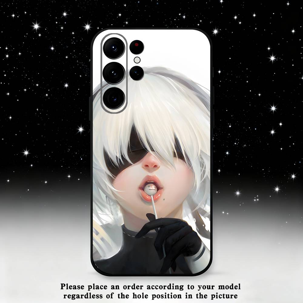

Y-YoRHa No 2 Type B Phone Case For Samsung S25,S24,S21,S22,S23,S30,Ultra,S20,Plus,Fe,Lite,Note,10,9,5G Black Cover Samsung S30plus5G