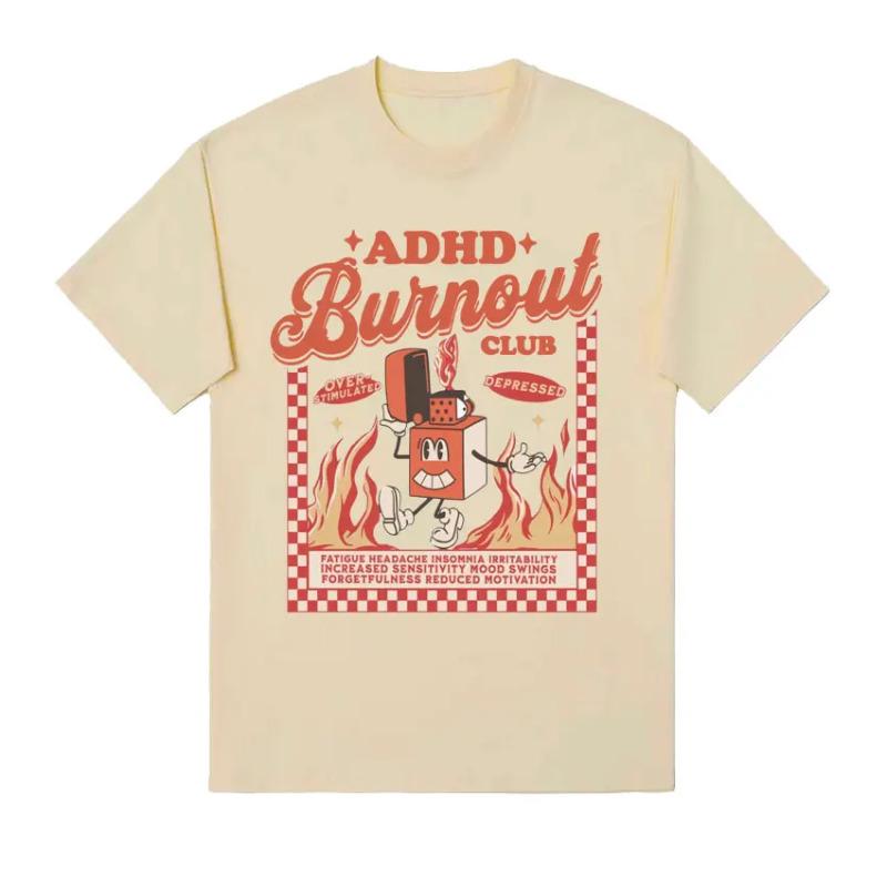 

T-shirt Overstimulated Funny T Shirt Short Sleeve Men s Clothing Fashion High Quality Vintage Cotton Tshirts XXXL