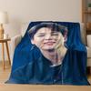 3D JIMIN Solo KPOP Singer Flannel Blanket,Warm and Cozy Soft Throw Blanket for Home Bedroom Bed Sofa Picnic Office Cover Gift