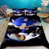 Duvet Cover Teens Sonic Hedgehog Cartoon Bedding Set Comforter Cover Bedroom Dormitory Decor Best Gifts
