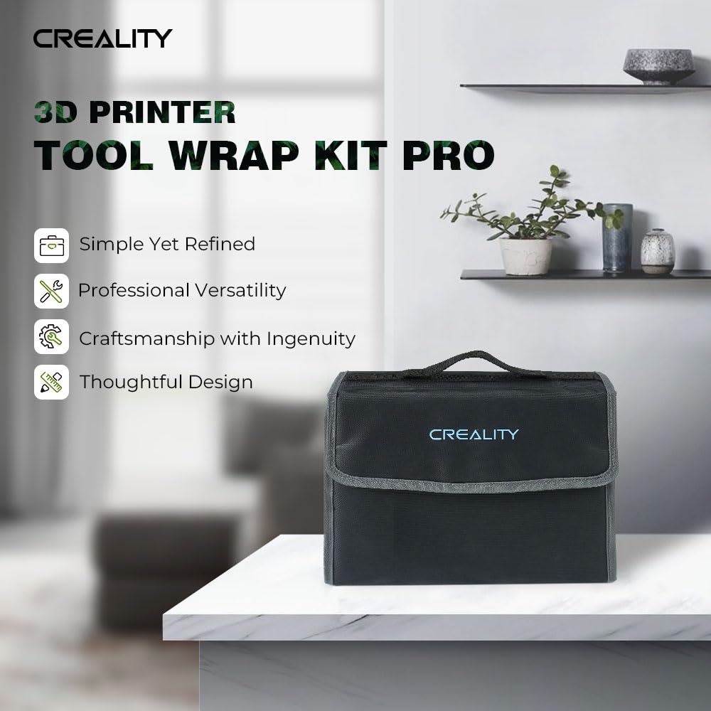 Creality 3D Printer Tool Kit  74Pcs 3D Printing Tool Wrap Kit Assembly / Removal / Filament Cutting Set 3D Printer Accessories