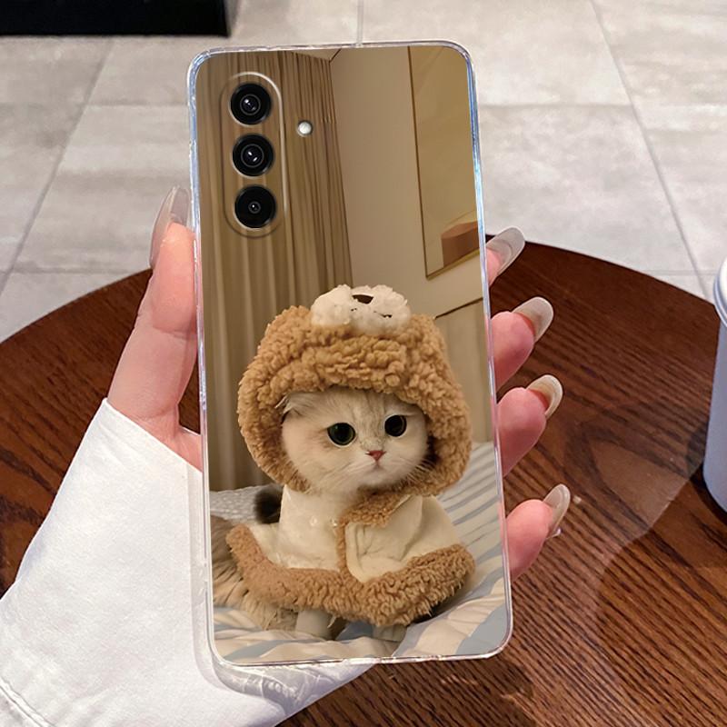 Casing For Samsung Galaxy A57 5G Clear Silicone Jelly Soft TPU Back Cover For Samsung A37 5G Cute Rabbit Cat Dinasaur Phone Case