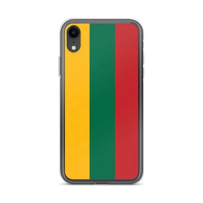 Coque pour iPhone - PIXELFORMA - iPhone XR - Drapeau de la Lituanie - Silicone souple - Design léger