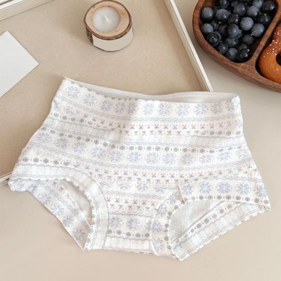 Sous-vêtements pour femmes Taille Haute Culottes Hipster pour Dames Couvrance Totale Douces Respirantes Culottes Post-partum