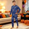 Family Matching Halloween Print Long Sleeve Pajama Set for Parents and Kids